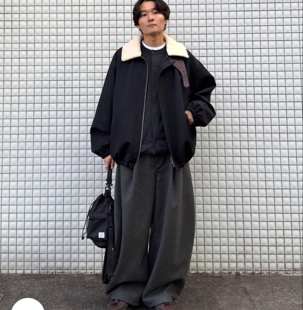 ssstein MOUTON COLLAR PADDED JACKET Sサイズ