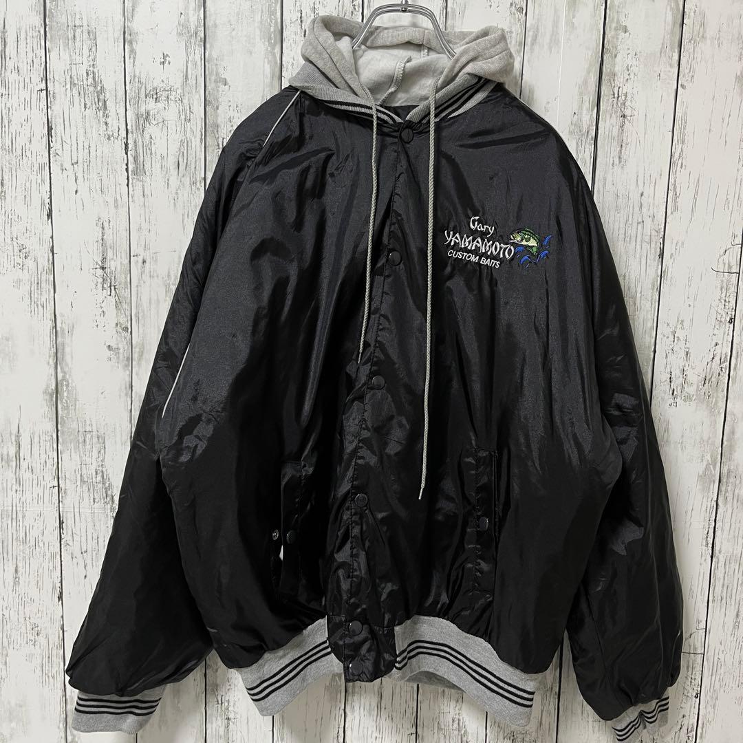 ゲーリーヤマモト 90s スタジャン ブラック ヴィンテージ Lサイズ.
