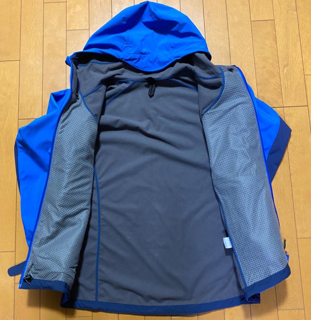 モンベル　パウダーシェッドパーカ　Men's　青　Lサイズ　ユーズド