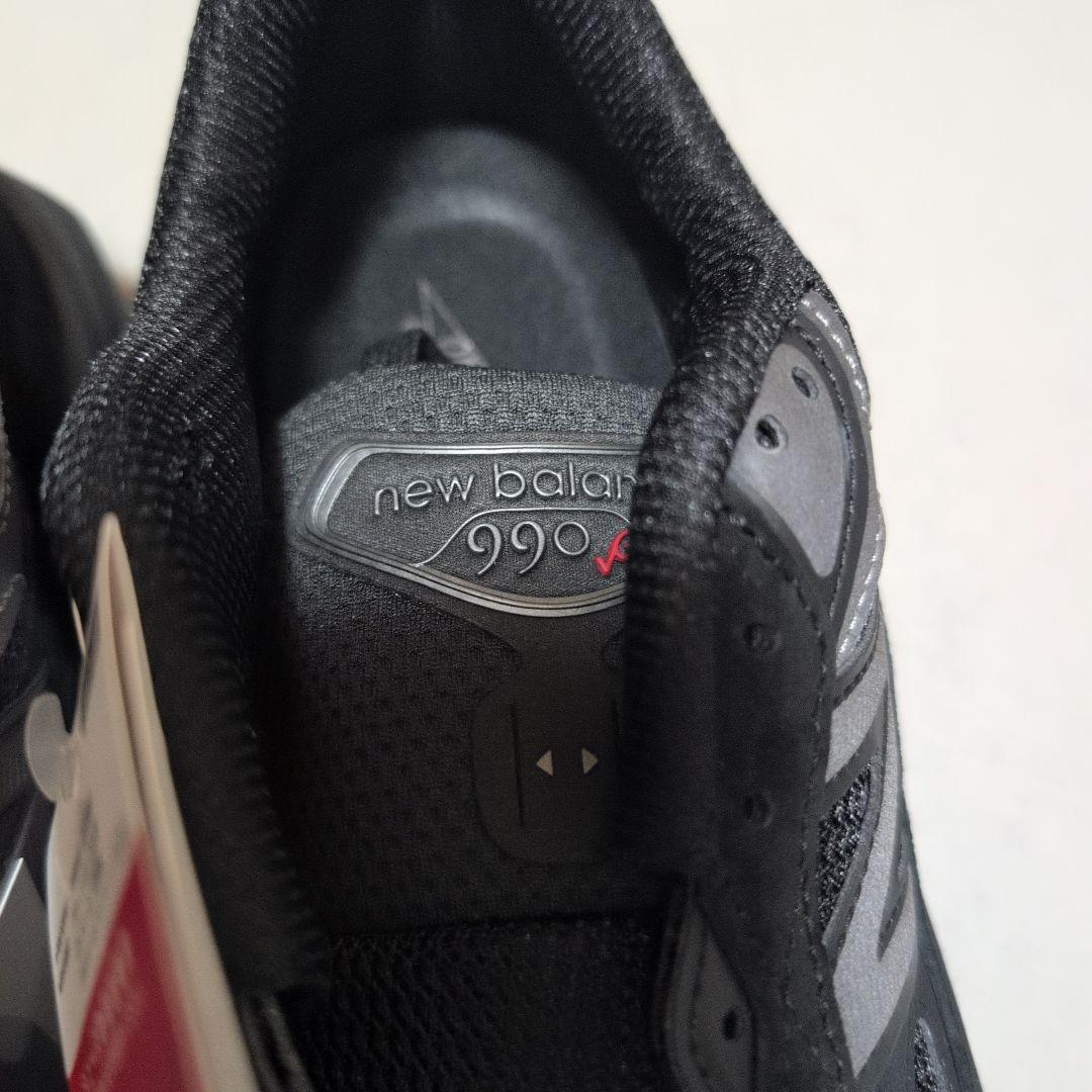 New Balance 990V6 オールブラックスニーカー