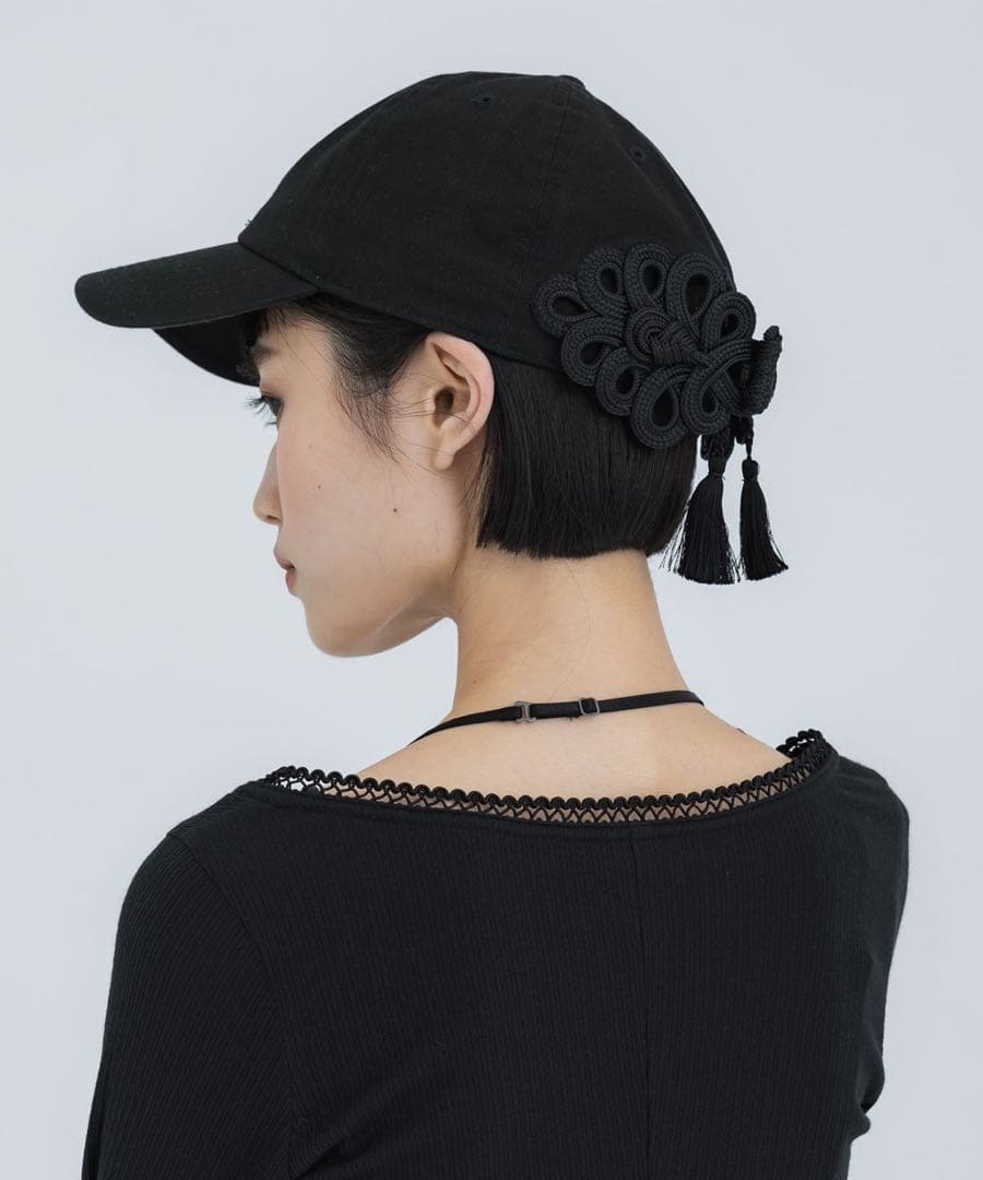 tanakadaisukeタナカダイスケSTUDIOUSチャイナリボンキャップ