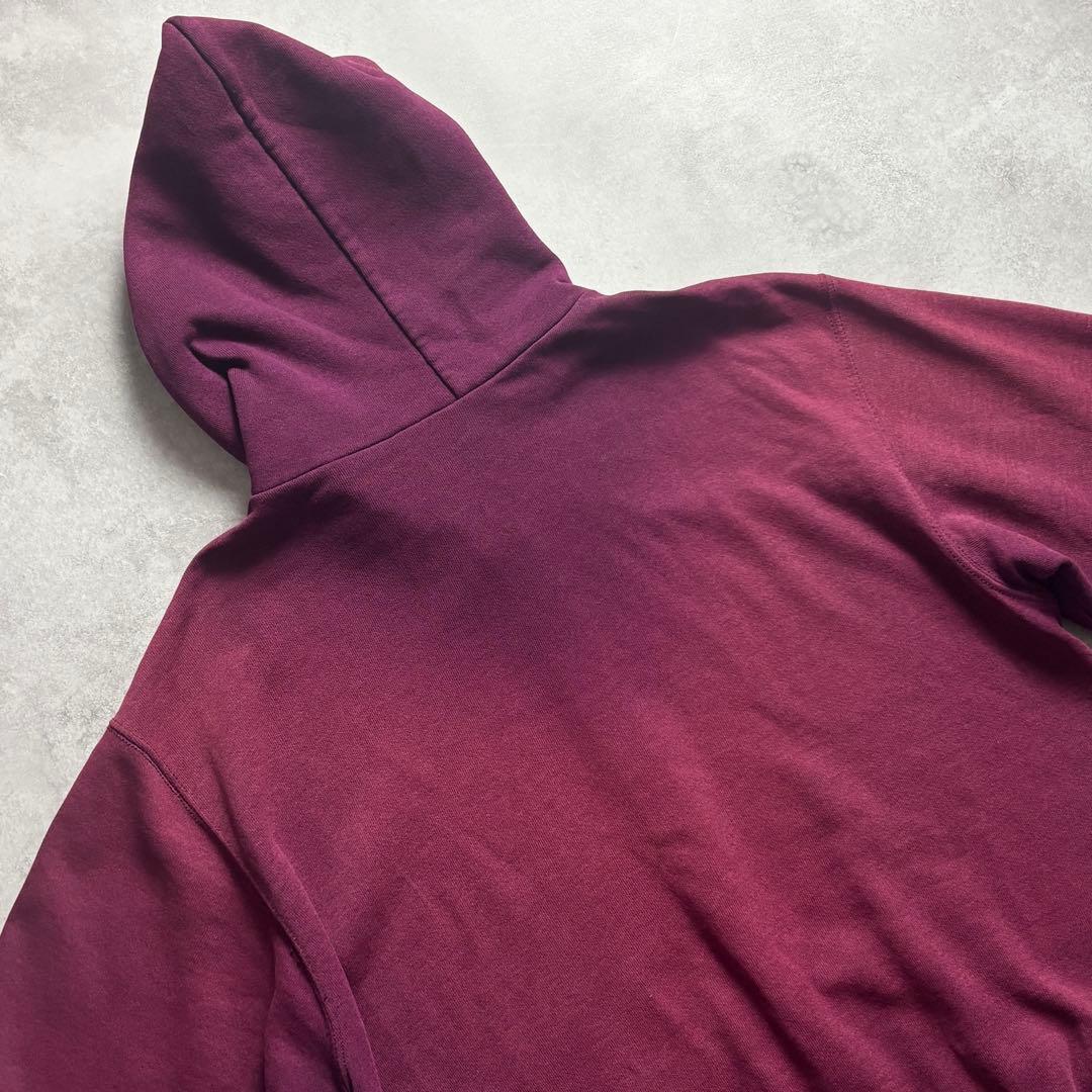 80s~90s USA製 鬼フェード プレーン スウェット ジップパーカー