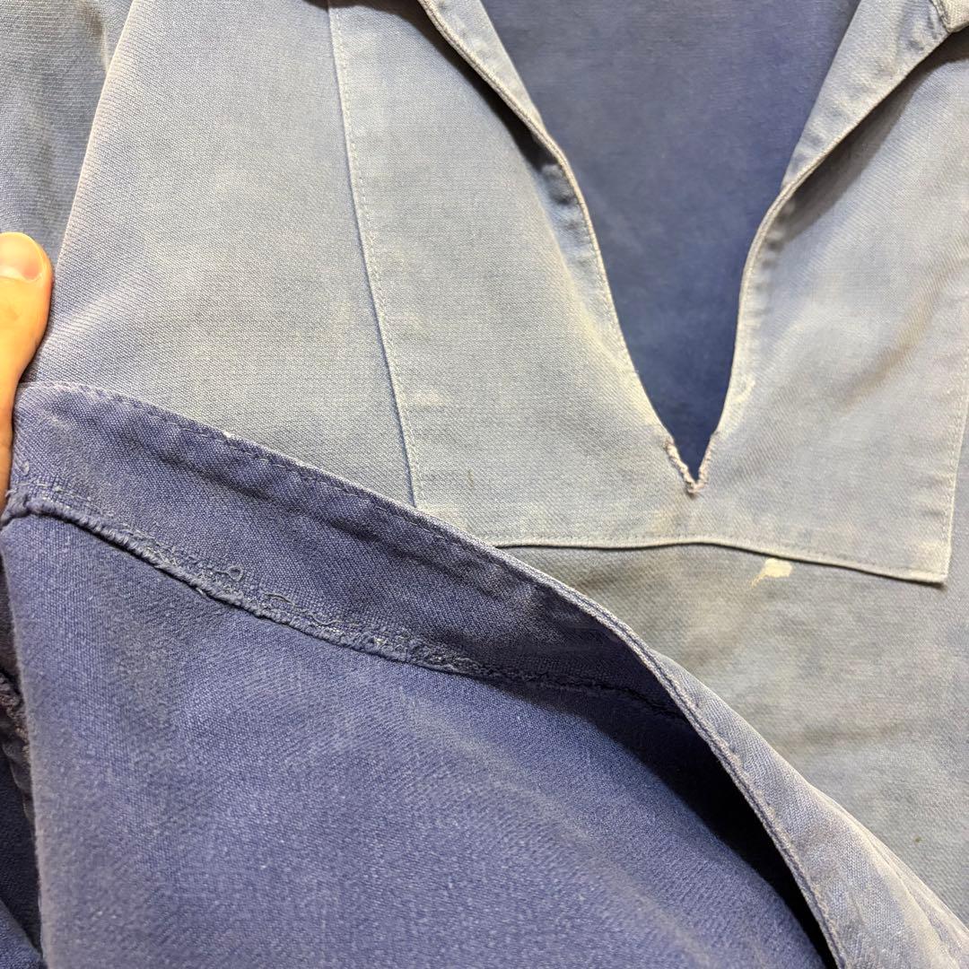 フランス　フィッシャーマンシャツ　60's 70's