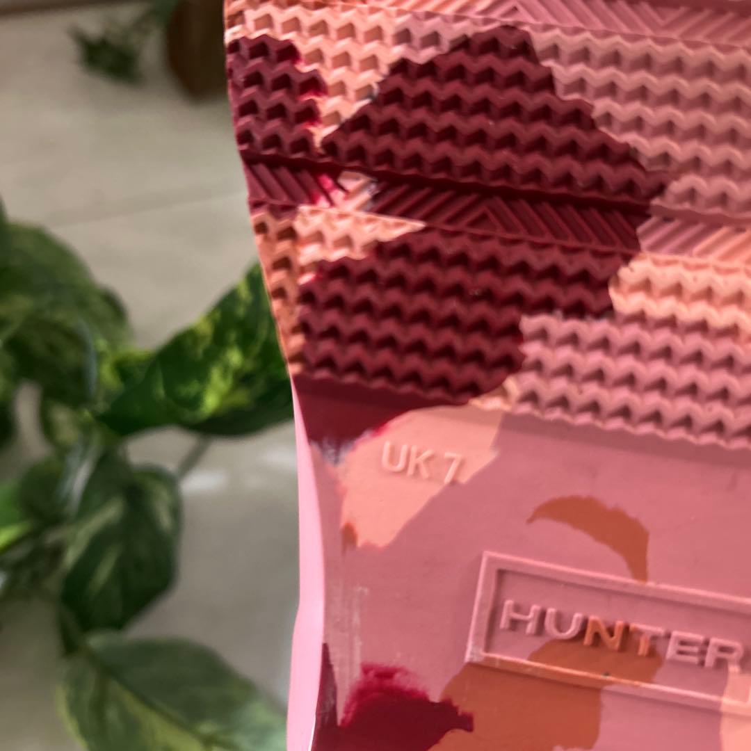 プレイショートカモフラージュ ソールブーツ／ハンター/ブラック＆ピンク/即完売品