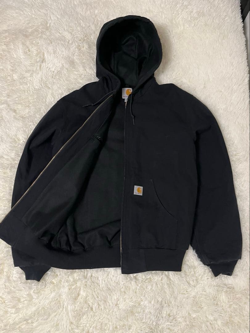 [美品] ゴールデンサイズ　カーハート　アクティブジャケット　ブラック　USA製