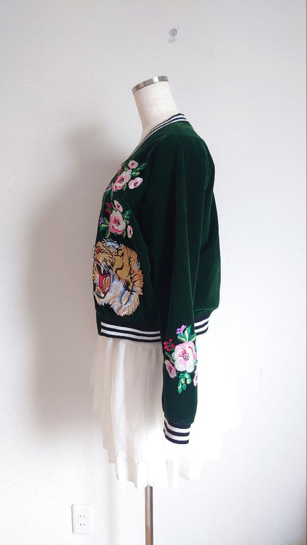 別珍 スーベニアジャケット 刺繍 スカジャン