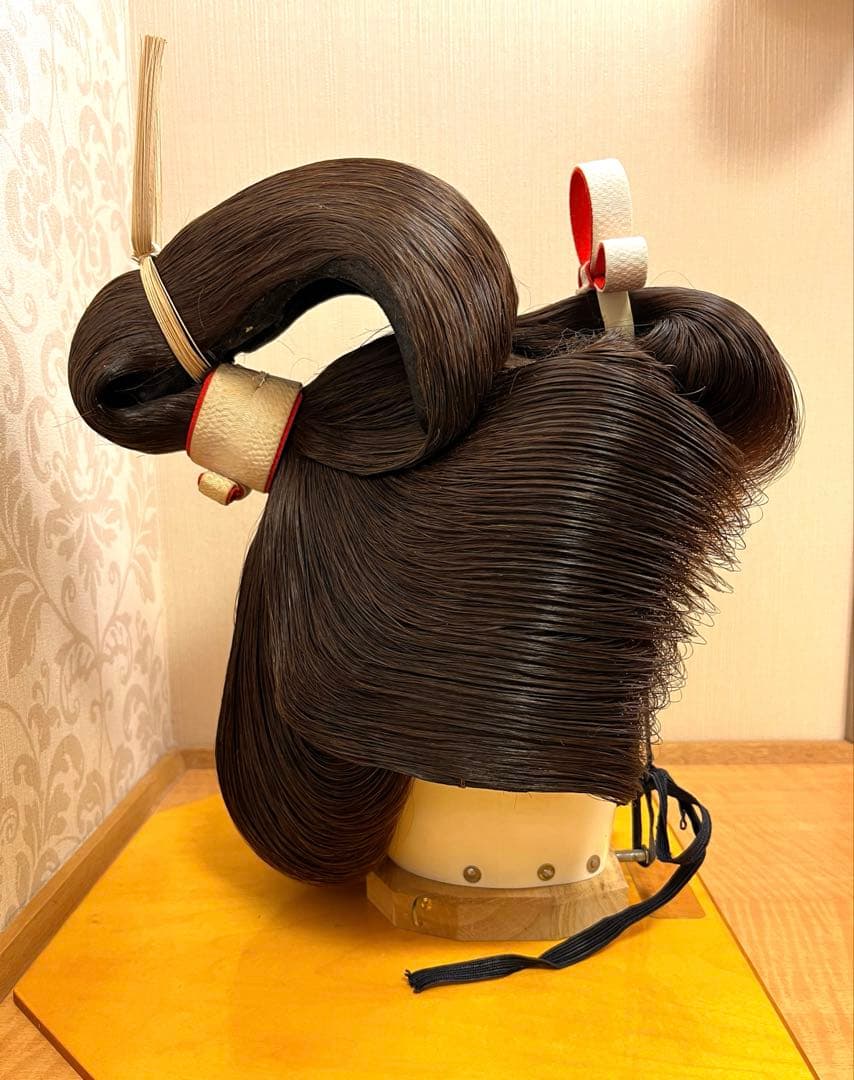 【軽量・人毛仕様】アズマかつら 日本髪｜栗色｜5号（中）｜婚礼・舞台・撮影に