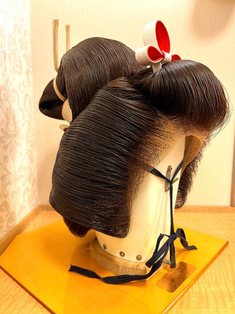 【軽量・人毛仕様】アズマかつら 日本髪｜栗色｜5号（中）｜婚礼・舞台・撮影に