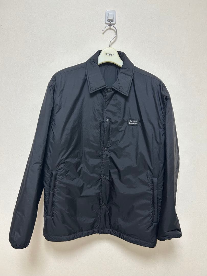 ジャケット・アウター ENNOY PADDED NYLON COACH JACKET BLACK