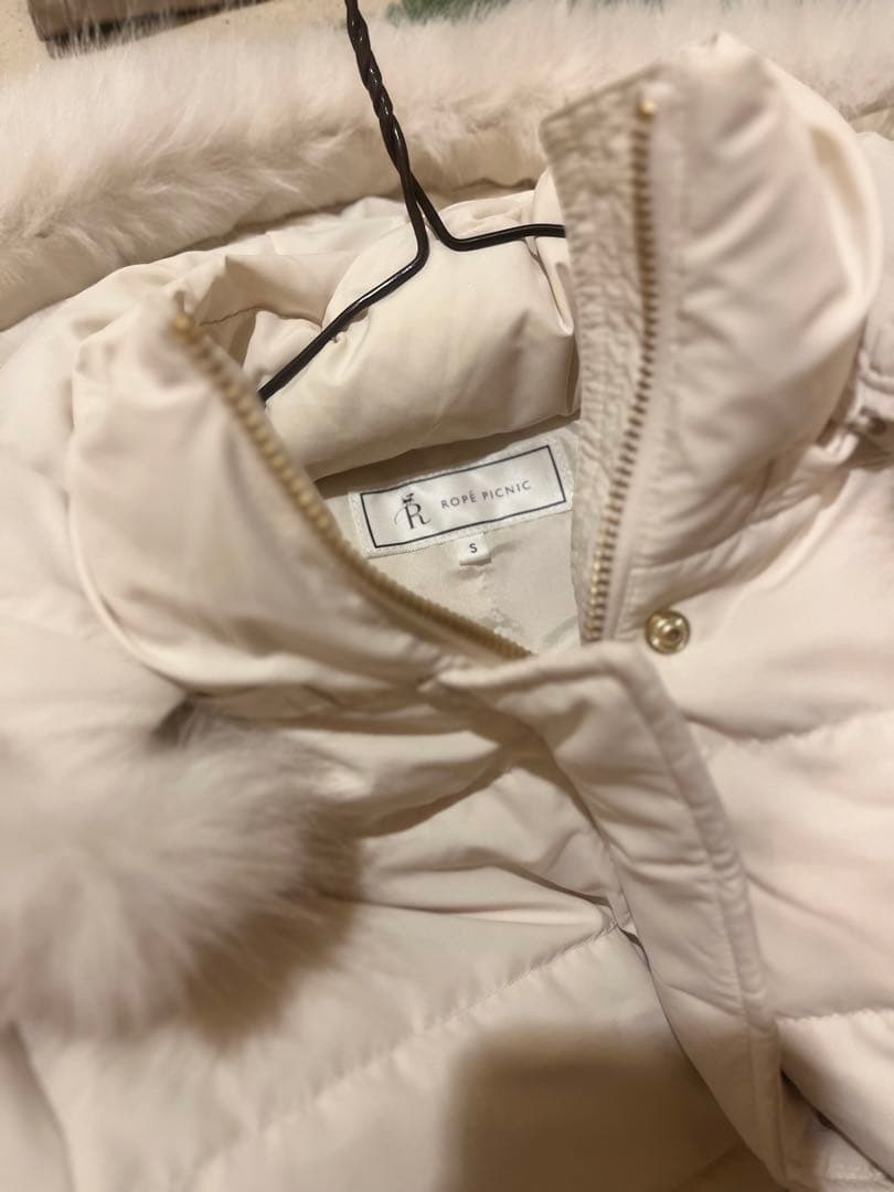 ROPE'PICNIC ファー付きダウンミドル丈コート ロペピクニック S