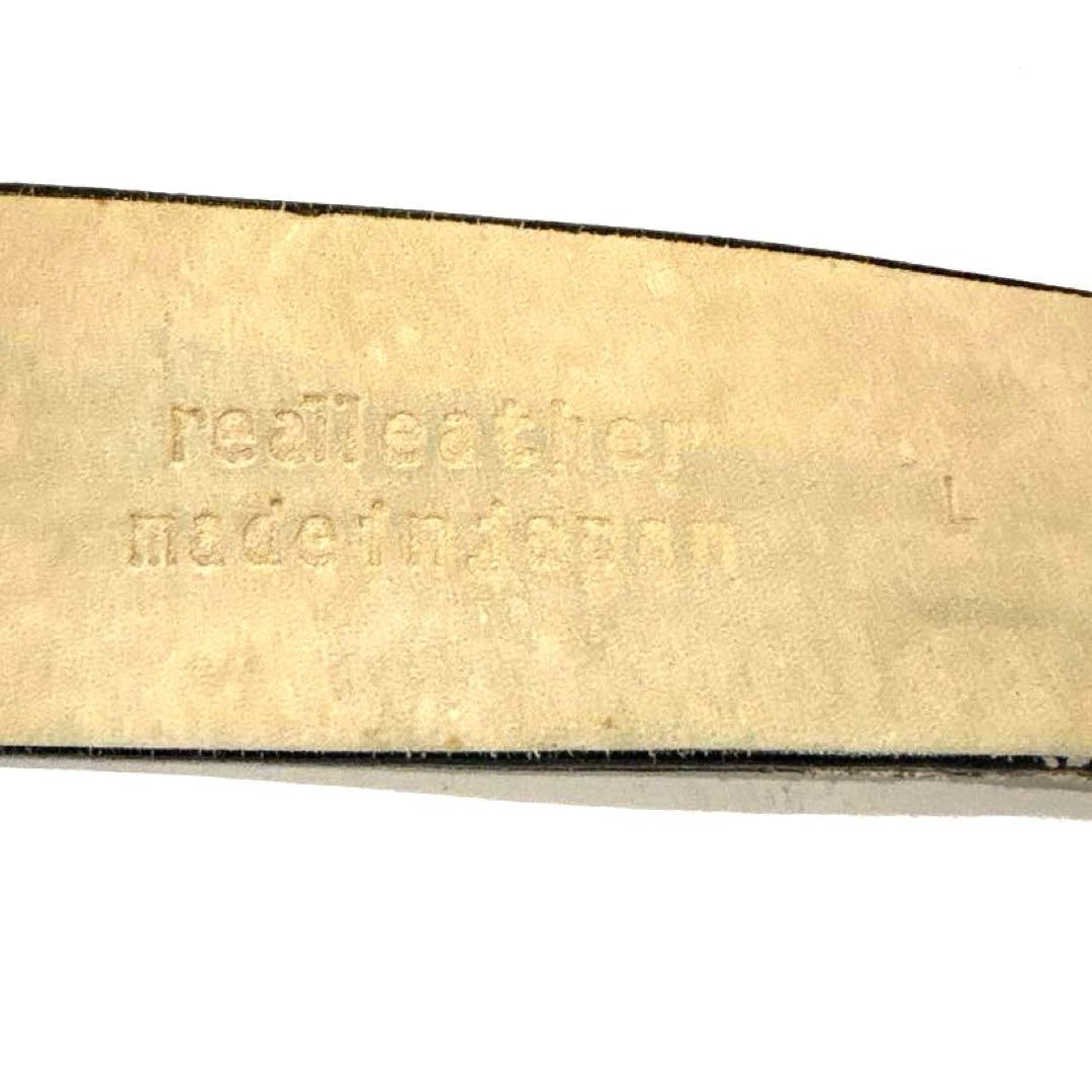 A Bathing Ape マルチカモレザーベルト サイズL シルバー 日本製