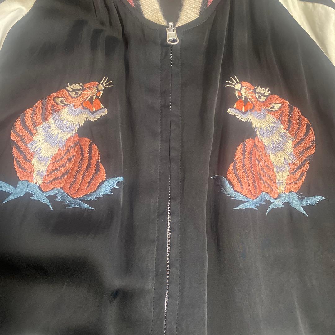 【中古】テーラー東洋スカジャン【ジッパー交換修理品】 Lサイズスーベニア