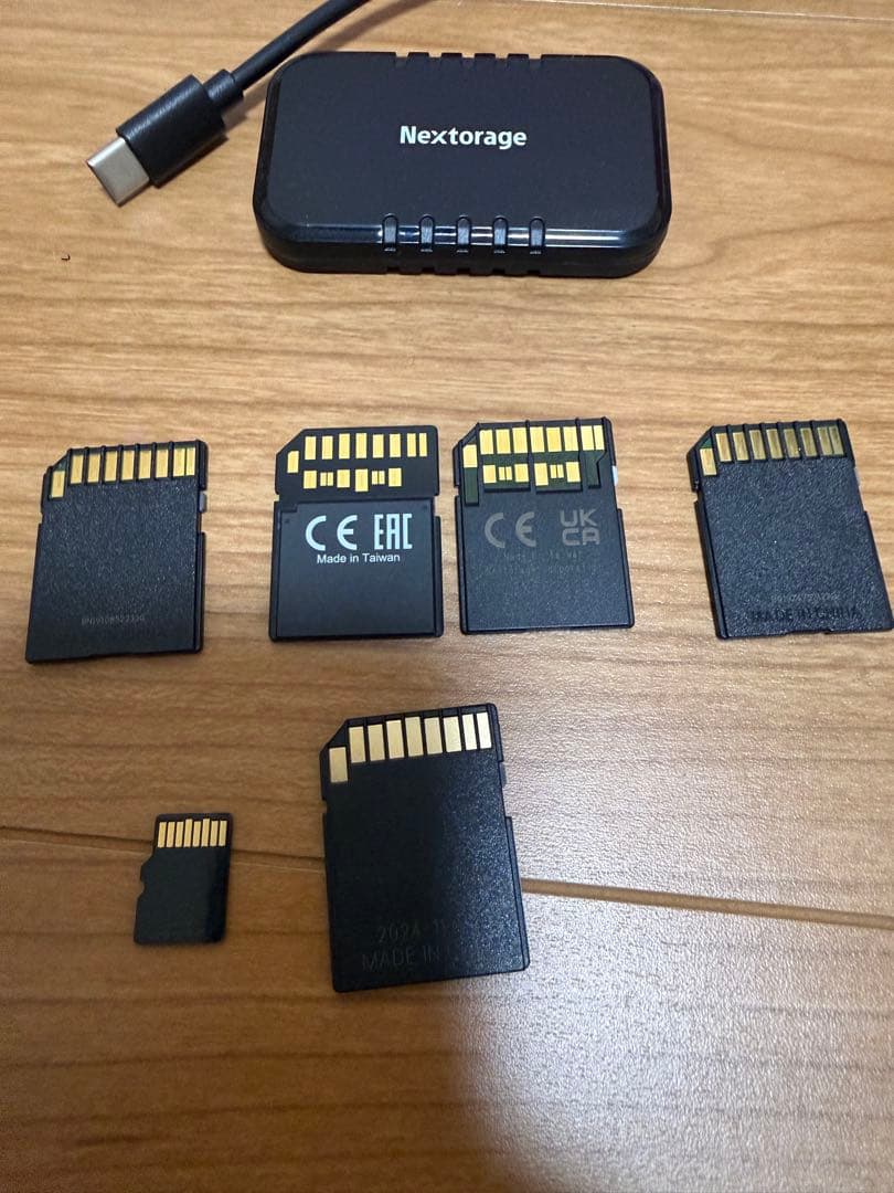 SDカード　ポータブルSSD セット