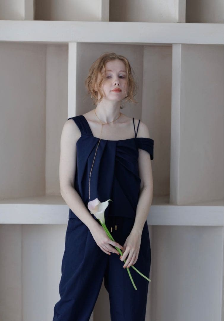 【Pois】新品 Splash setup tops ネイビー S