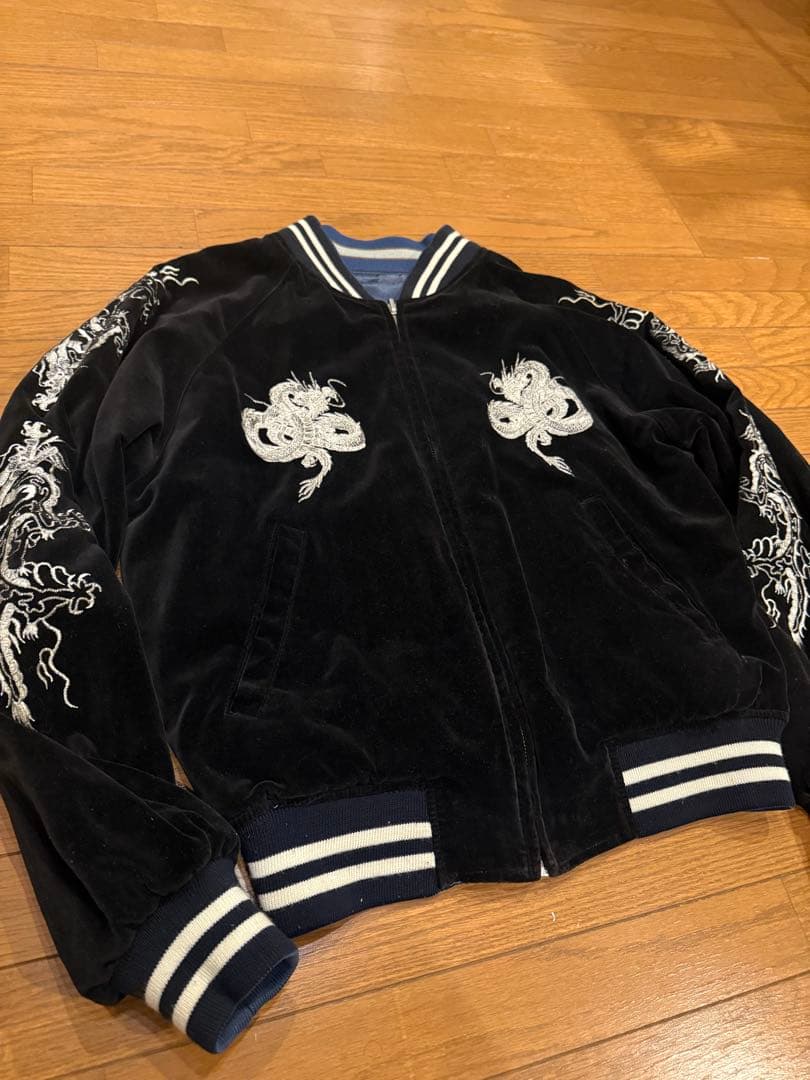 希少【HOSHIHIME】別珍 リバーシブル/スカジャン/ジャケット ブルゾン