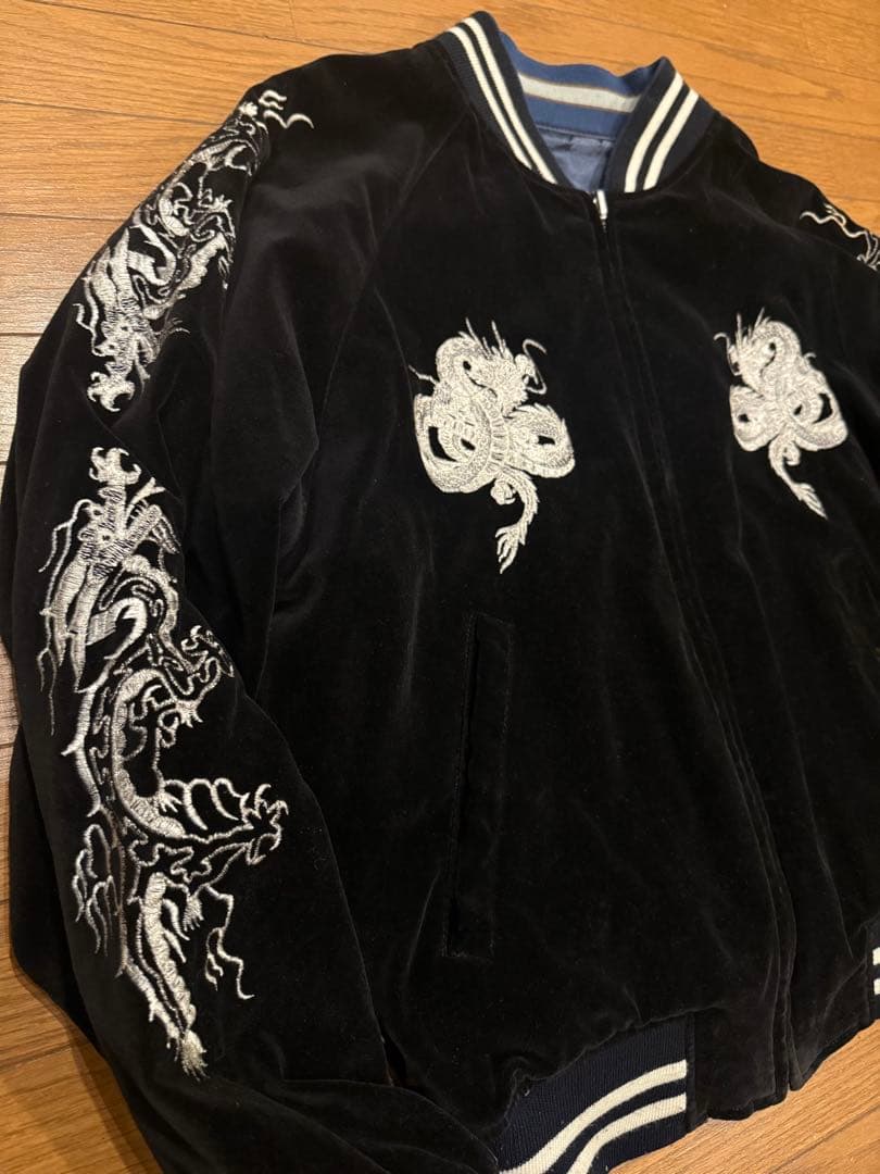 希少【HOSHIHIME】別珍 リバーシブル/スカジャン/ジャケット ブルゾン