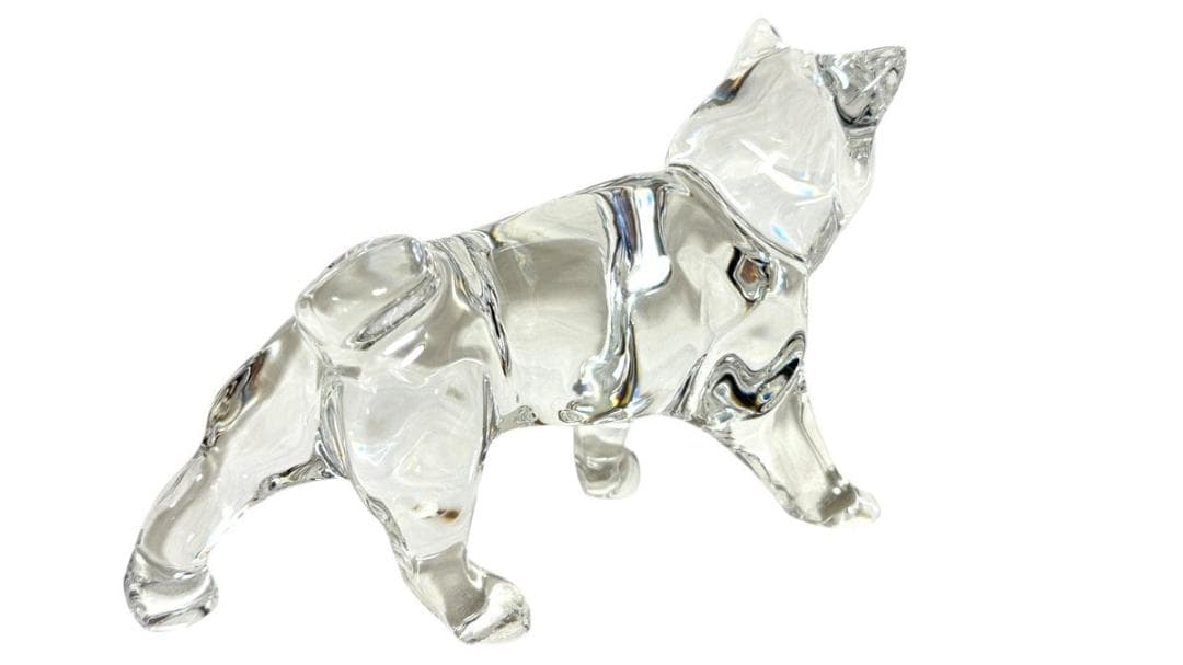 新品同様♡バカラ♡土佐犬♡犬 ドッグ ガラス彫刻 中型 クリスタル インテリア