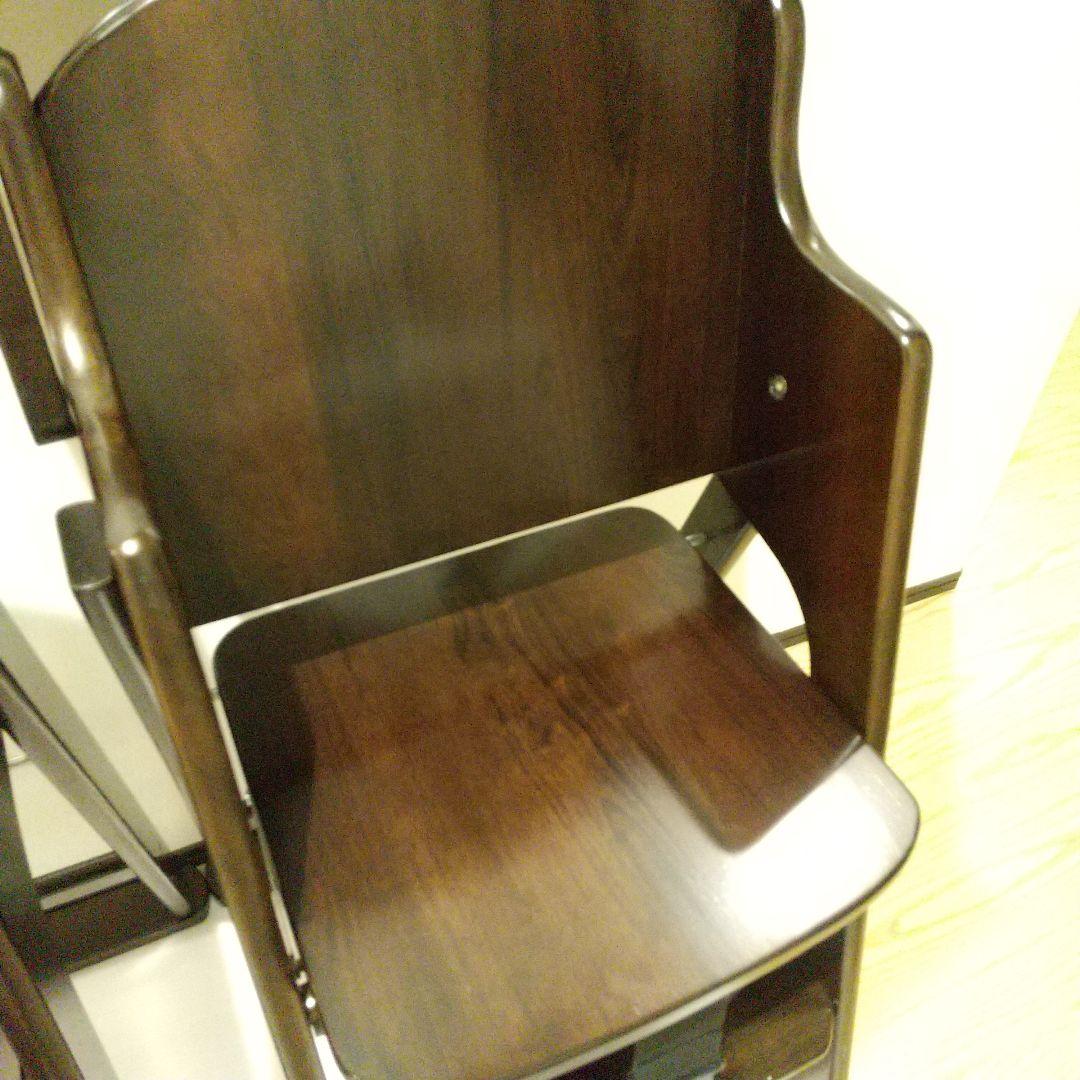 【極美品】ヤトミ たためる木製 ハイチェア cocona ベビーチェア セット