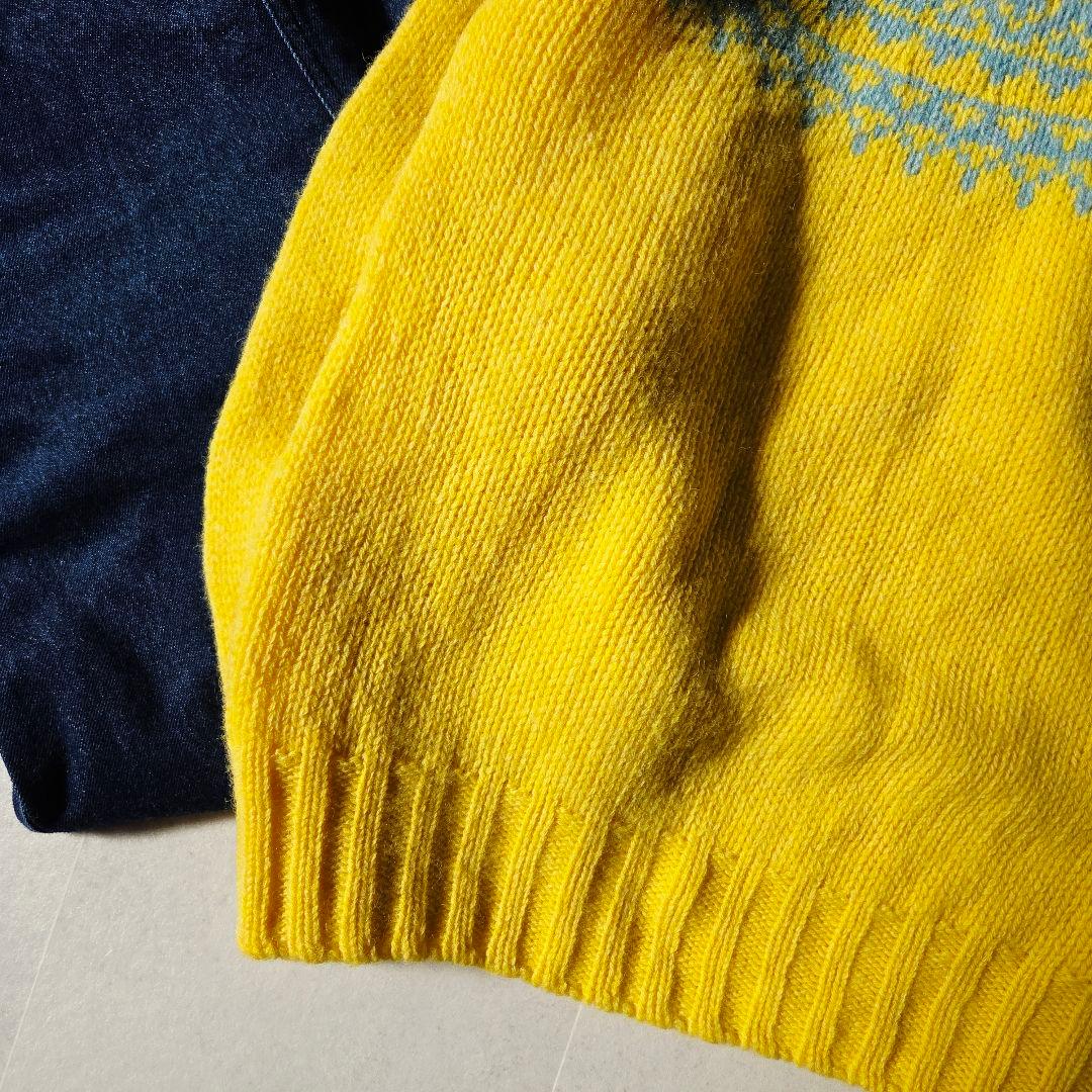 完売品✨英国製 ハーレーオブスコットランド ノルディックセーター 男女兼用