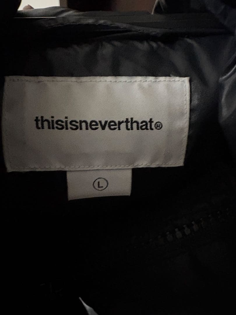 thisisneverthat ブラック ダウンジャケット L