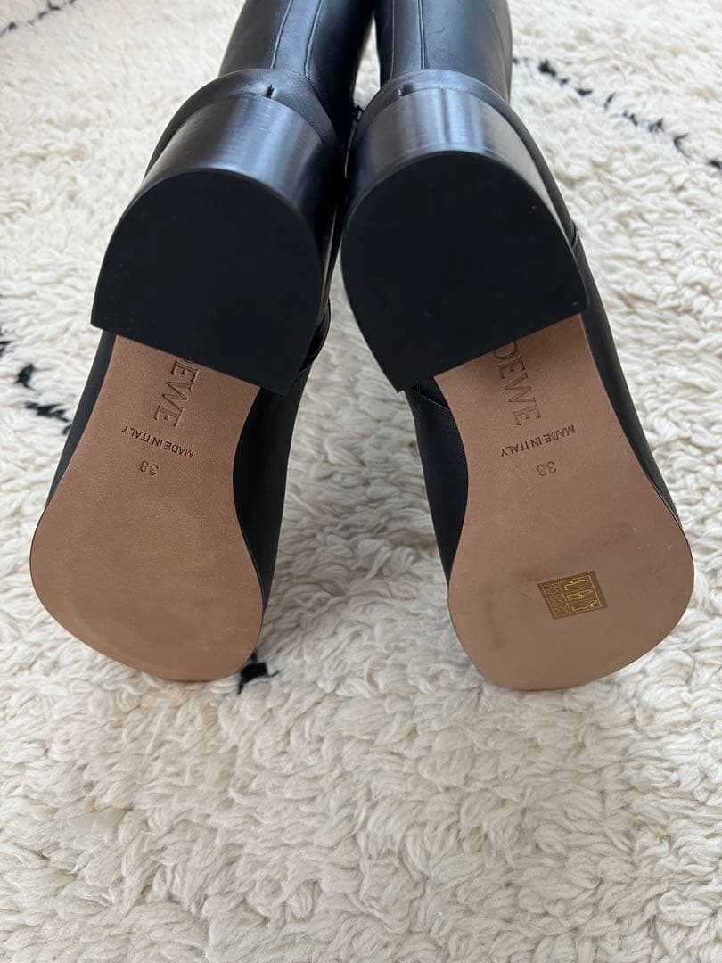 【新品】LOEWE ロエベ ブラック ロングブーツ 38