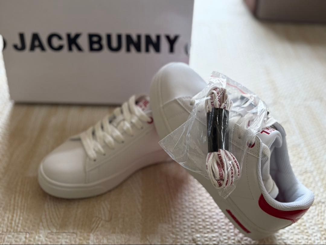 JACK BUNNY スニーカー ホワイト/レッド