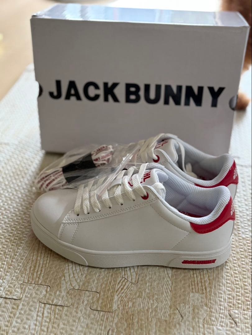 JACK BUNNY スニーカー ホワイト/レッド