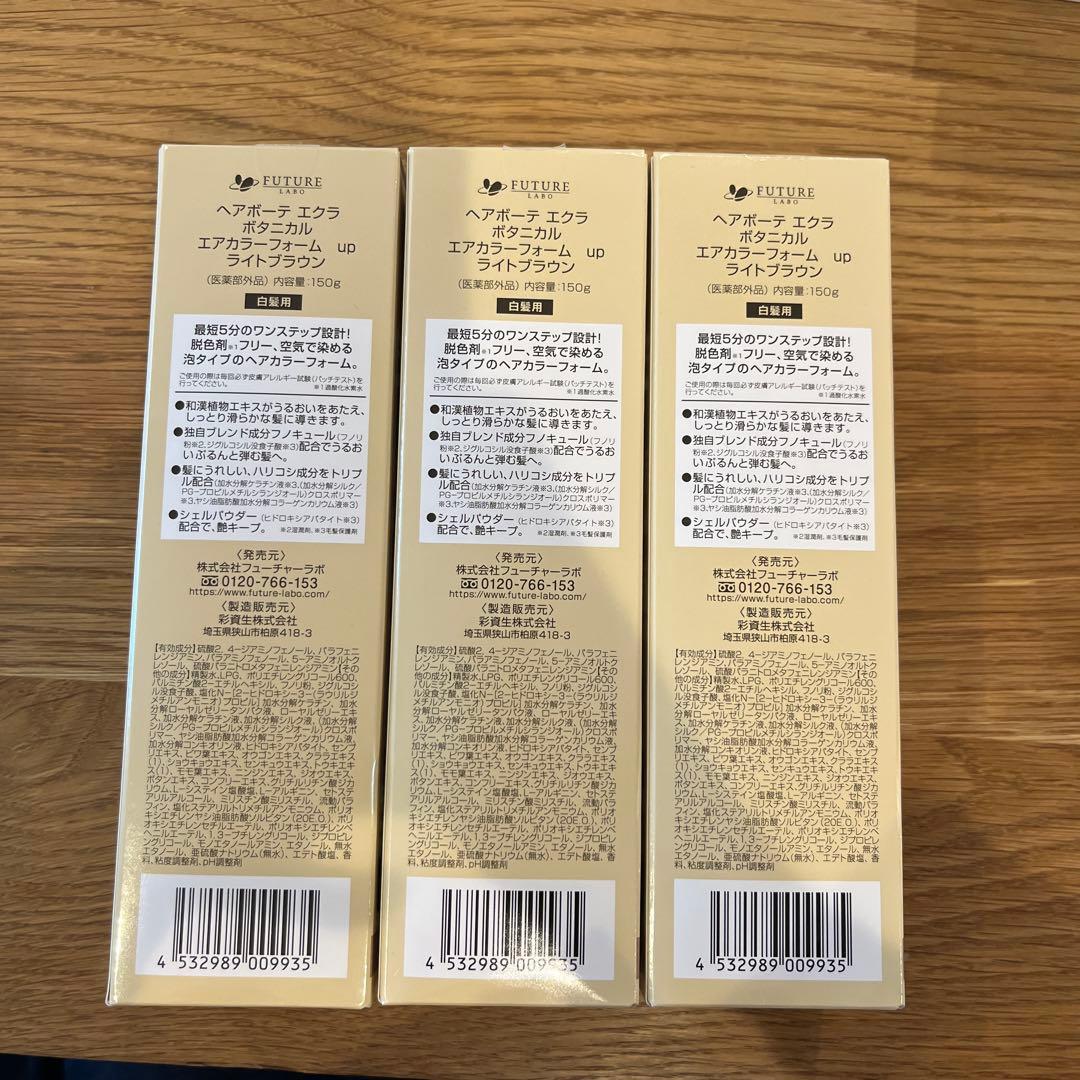 ヘアボーテ エクラ ボタニカル エアカラーフォームup 150g ライトブラウン