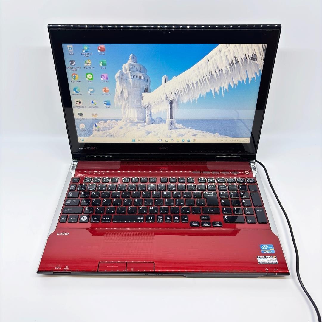 NECノートパソコン Corei7 SSD Windows11 オフィス A23