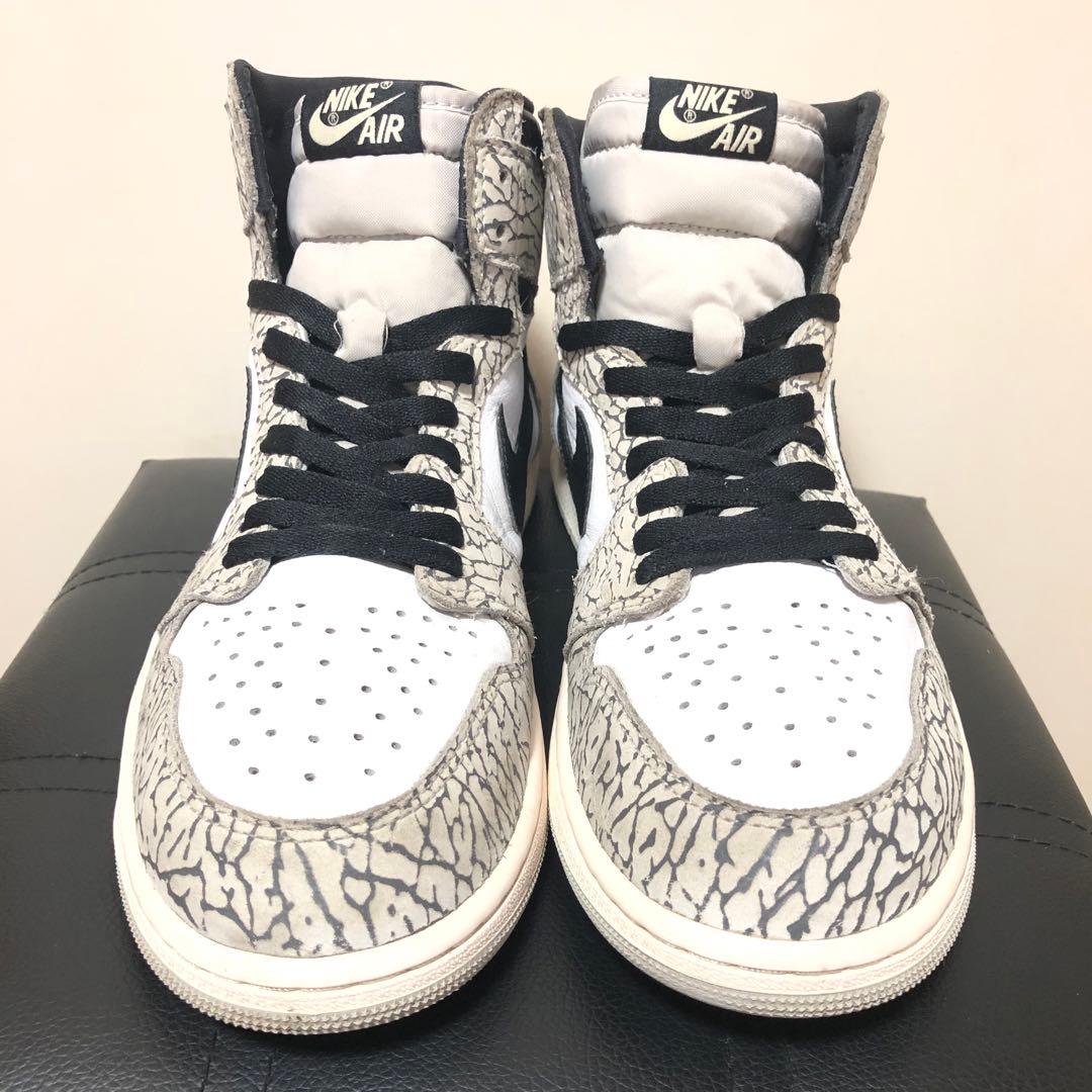 NIKE ナイキ エアジョーダン 1 レトロ ハイ OG ホワイト　セメント