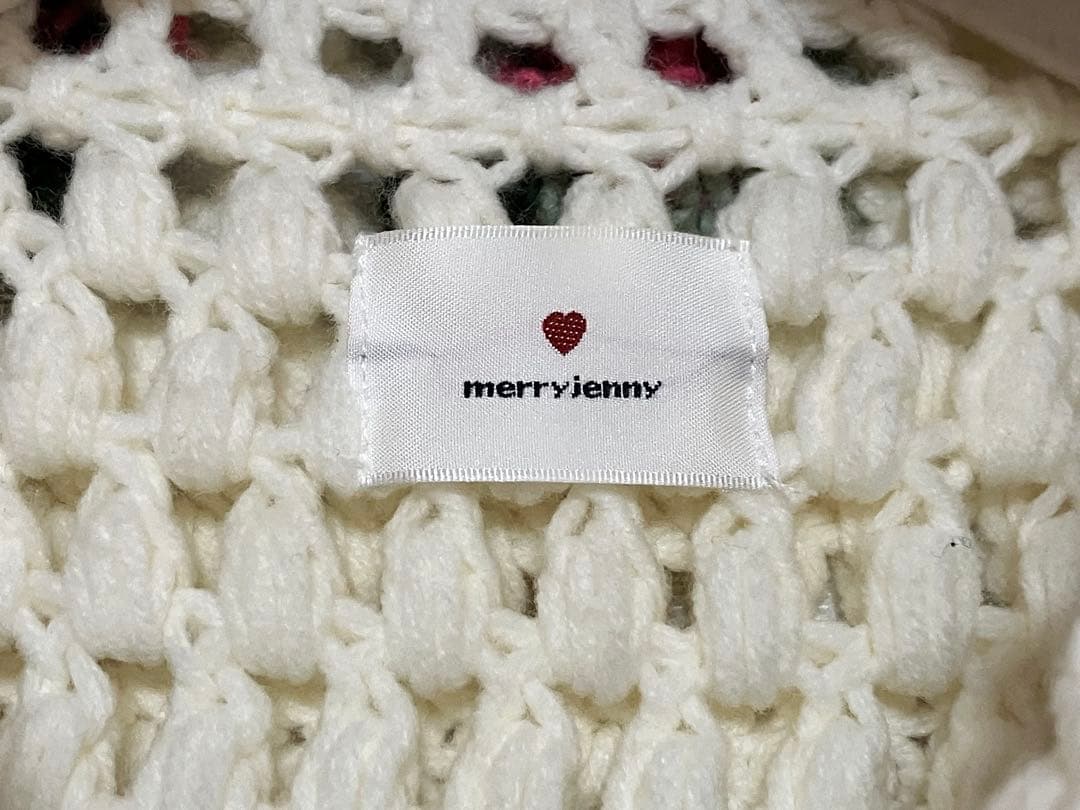 merry jenny メリージェニー クロシェカーディガン アイボリー