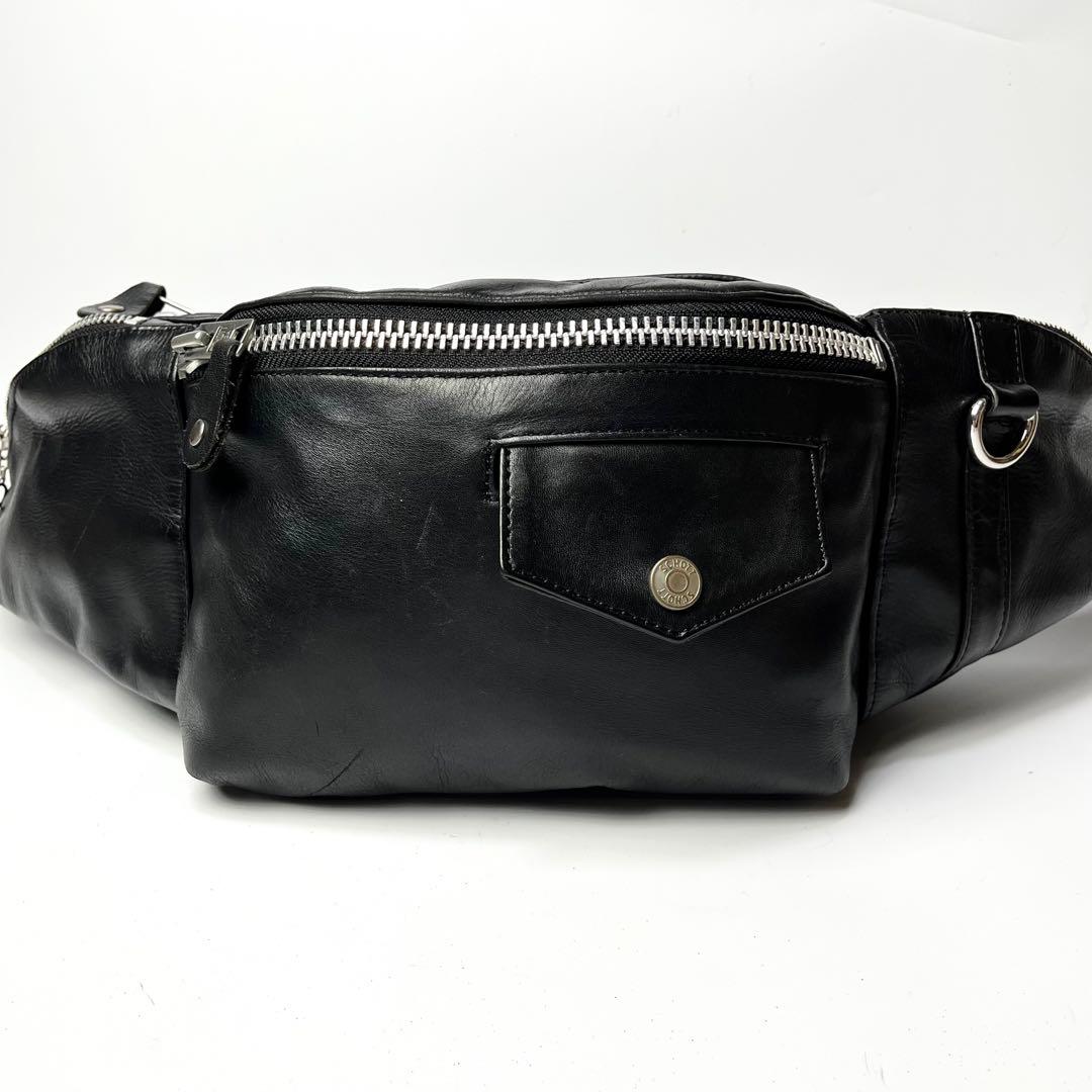 入手困難/美品✨ショット ウエストポーチ ボディバッグ ライダース ワンスター