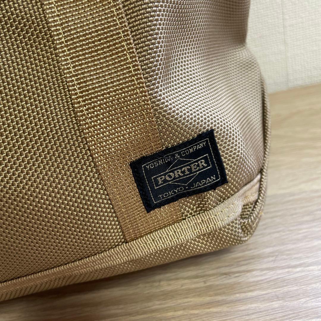 美品　ヘッドポーター　トートバッグ　ベージュ　キャンバス