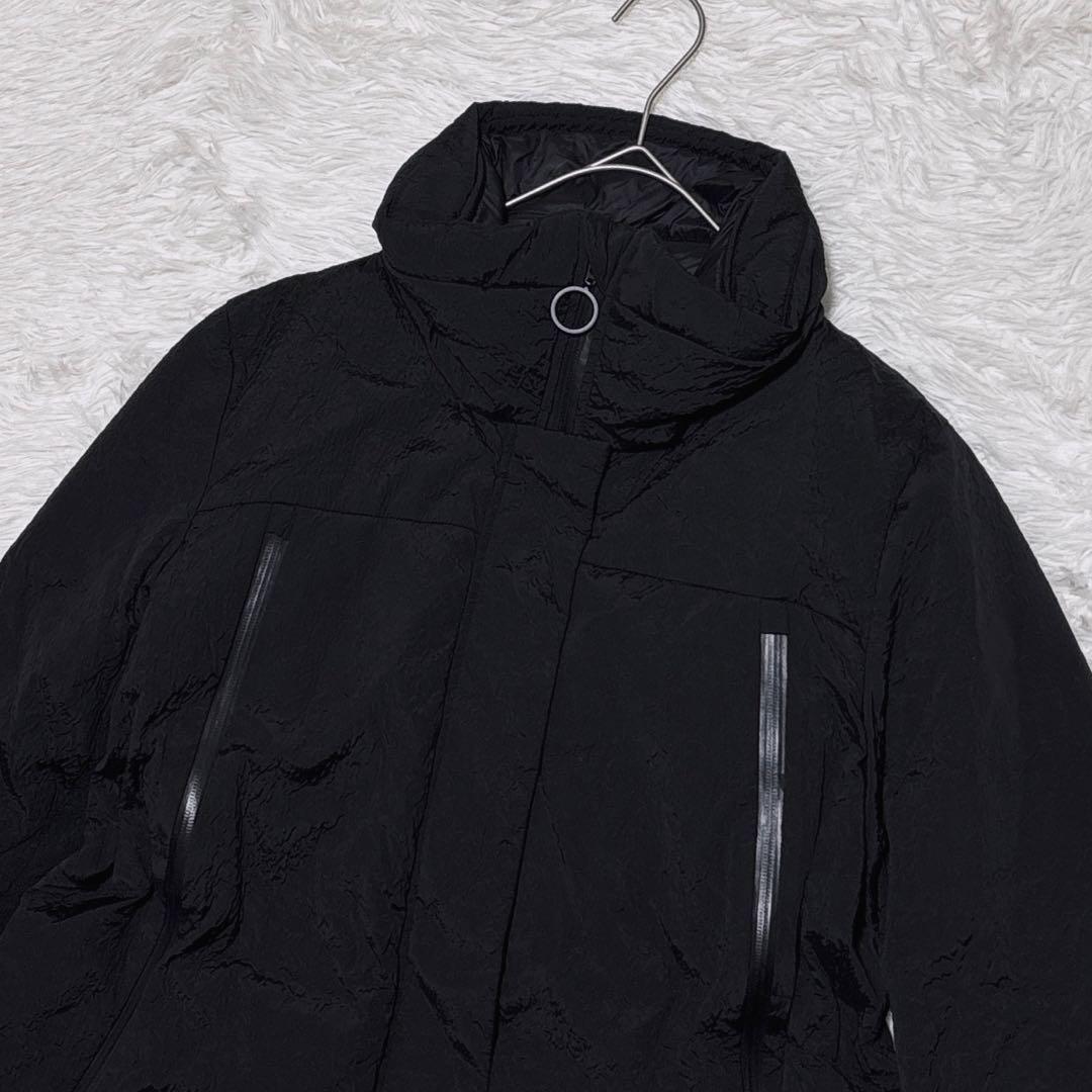 セブンティ【42】ダックダウンジャケット コート 黒 ブラック