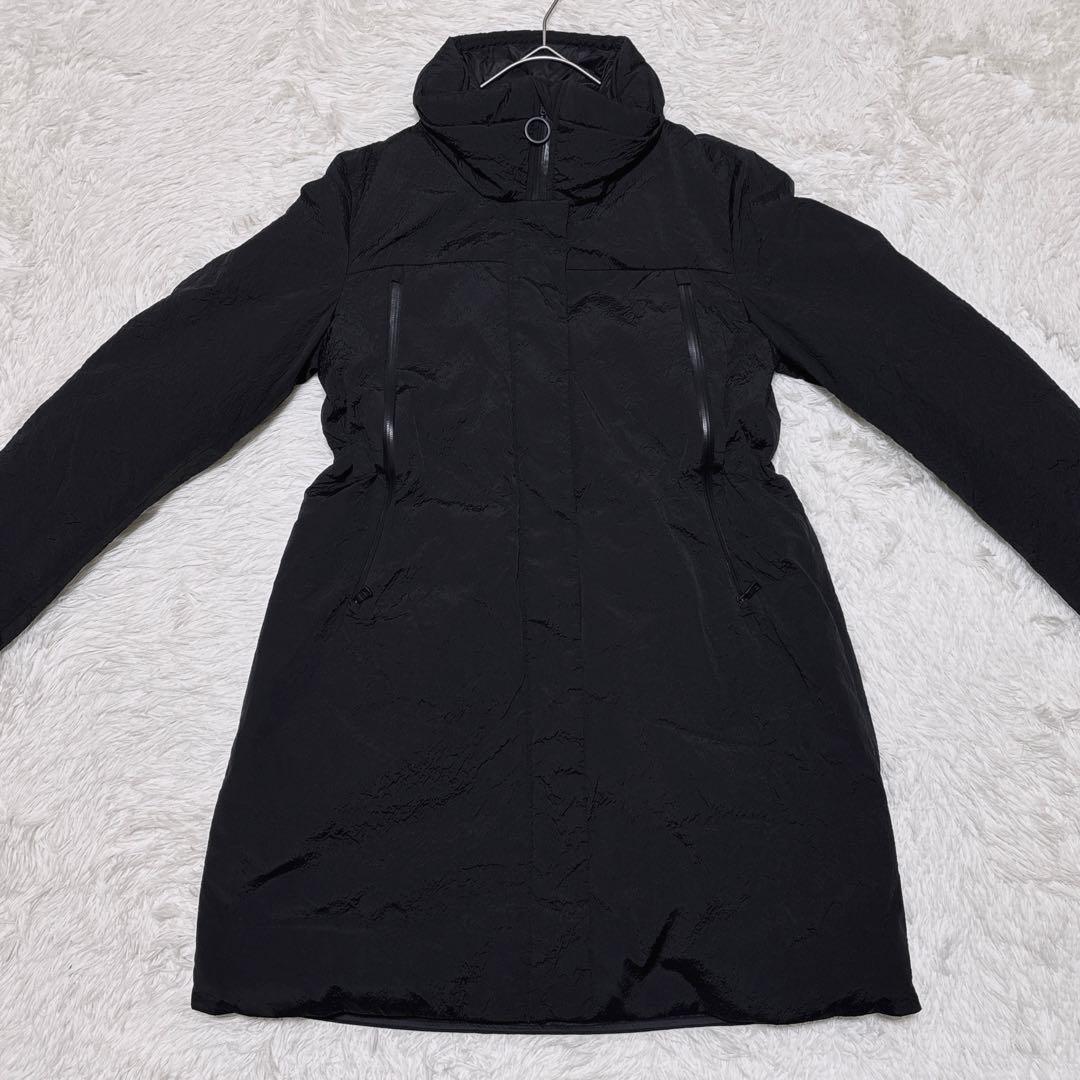 セブンティ【42】ダックダウンジャケット コート 黒 ブラック