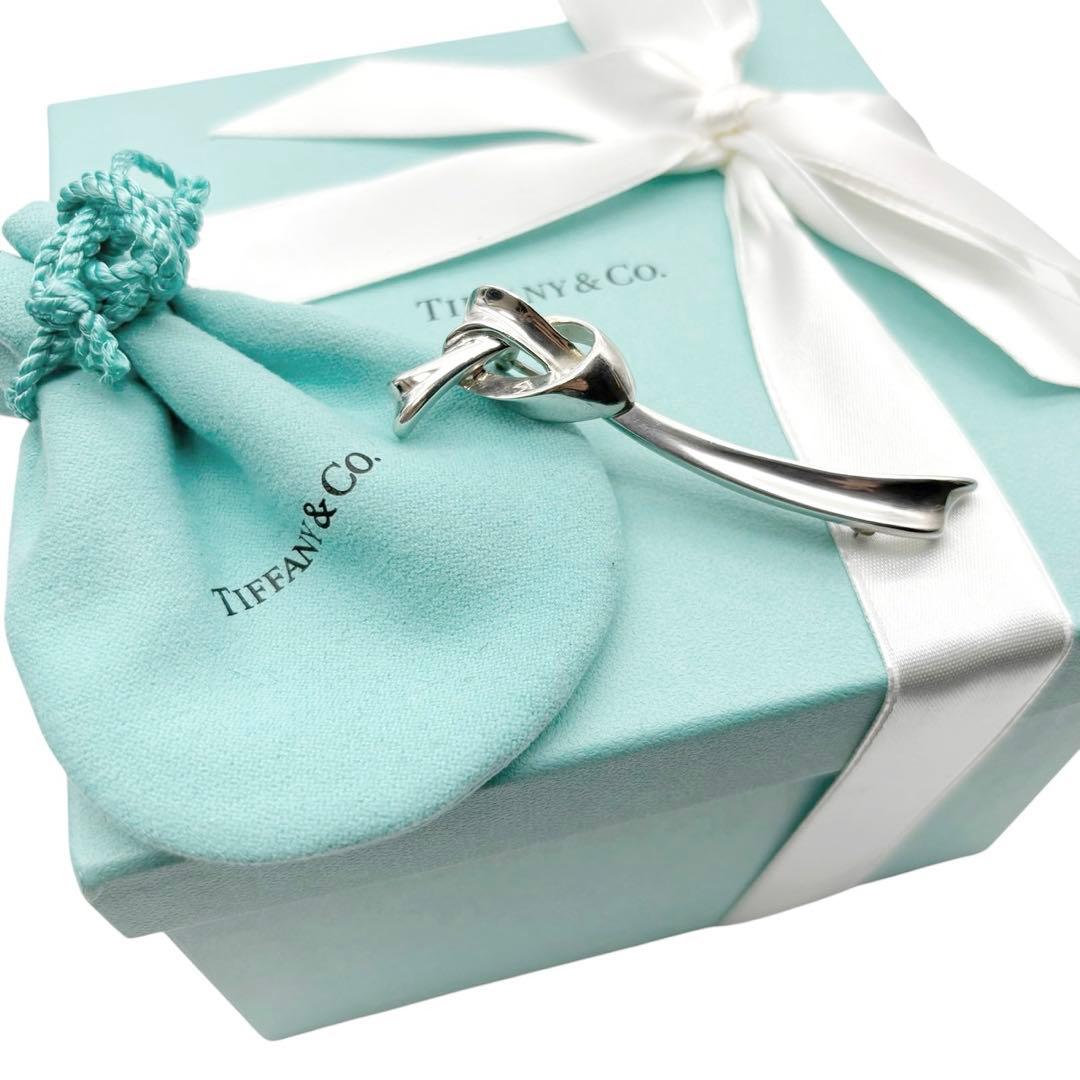 ティファニー リボンブローチ シルバー925