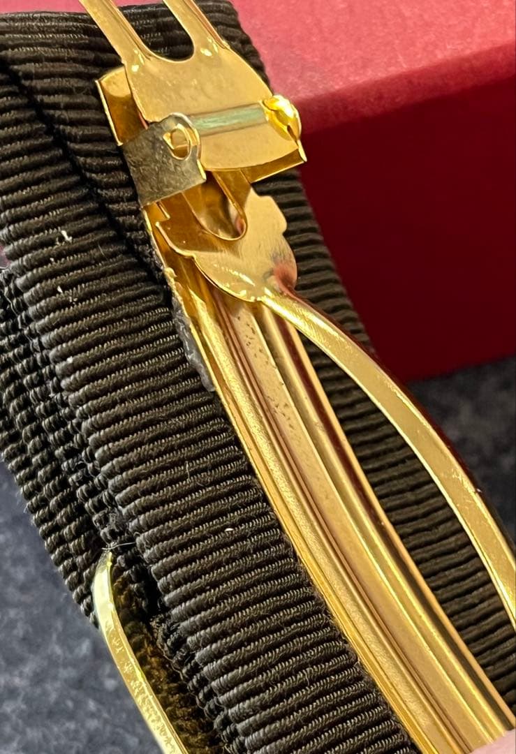 ★お値下げフェラガモヴァラヘアバレッタゴールド金具★