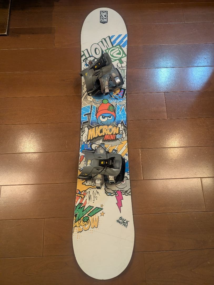 マ*♪様 FLOW フローマイクロンミニ スノーボード3点セット130cm キッ