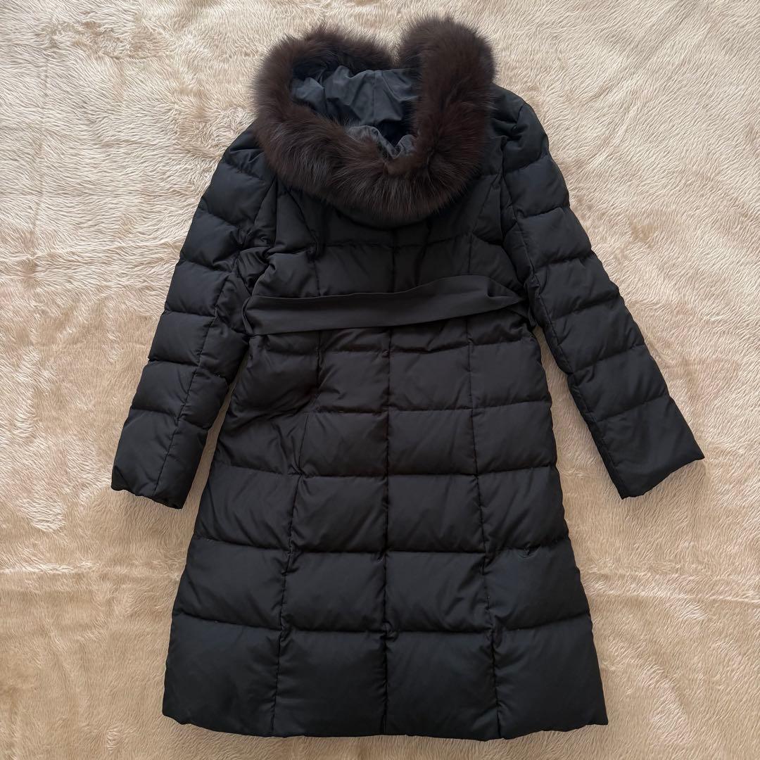 美品✨【JUSGLITTY】ジャスグリッティー リアルファー ロングダウンコート