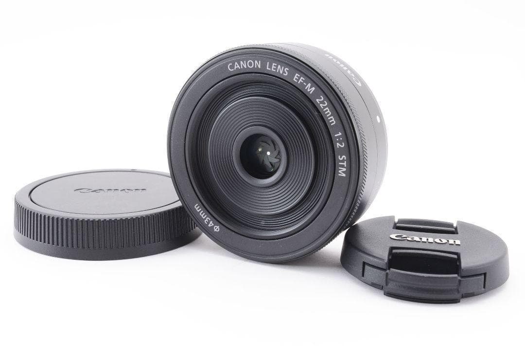 【ほぼ新品】Canon EF-M 22mm F2 STM グラファイト