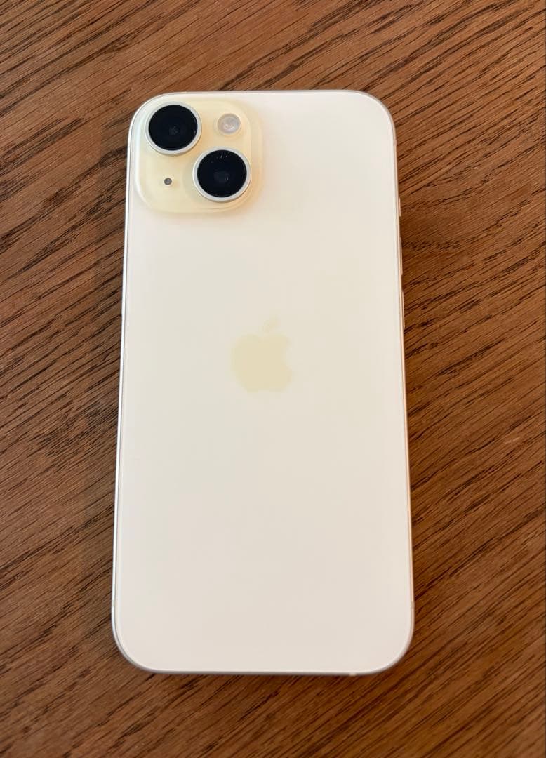 【美品】iPhone15イエロー128GB SIMフリー バッテリー88%