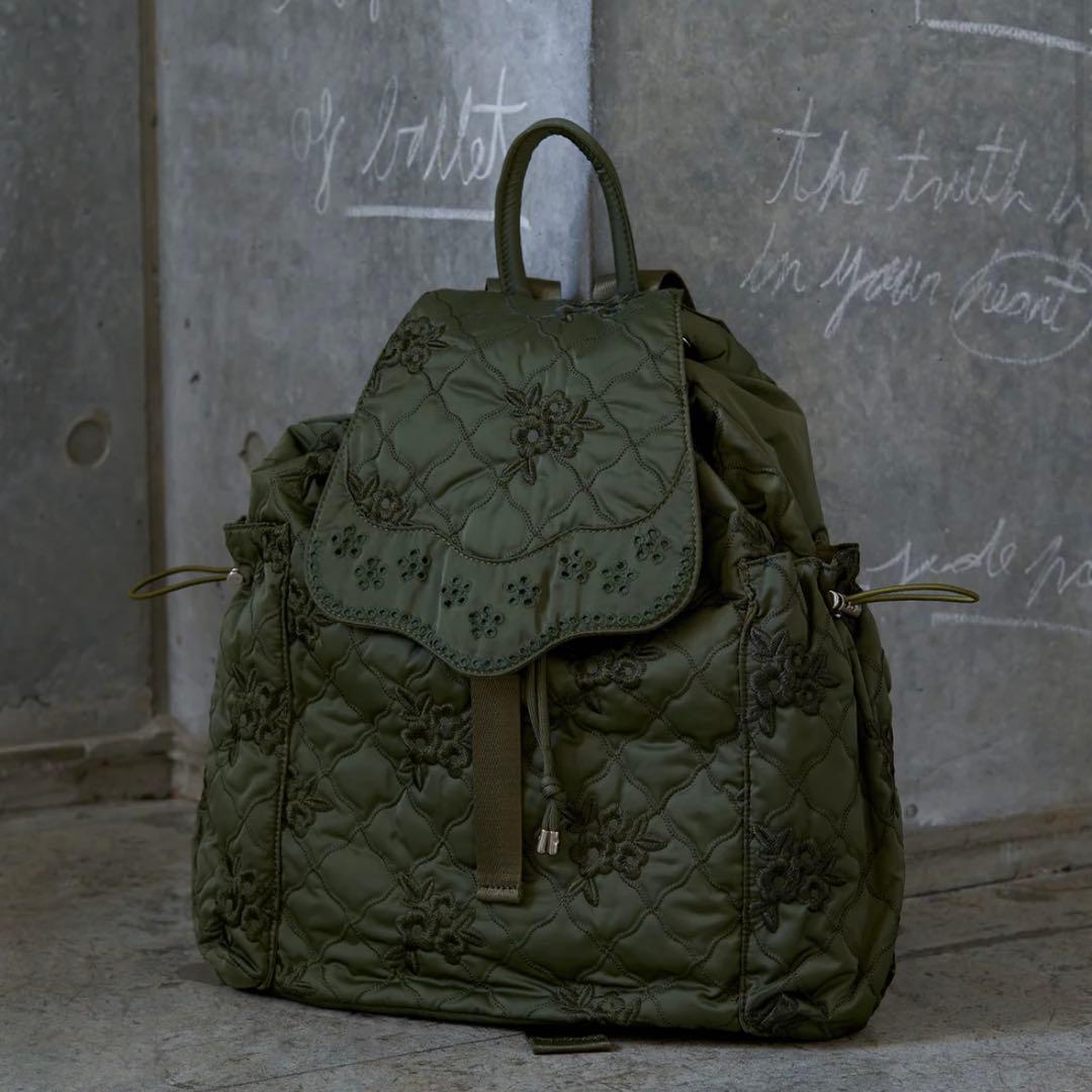 POPPY あさぎーにょ POINTE BACKPACK カーキ リュック
