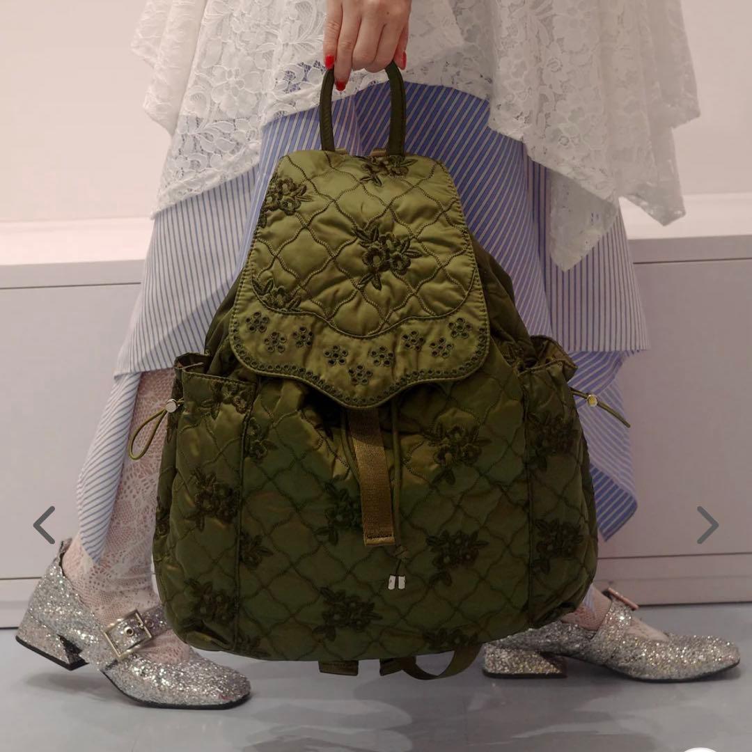 POPPY あさぎーにょ POINTE BACKPACK カーキ リュック