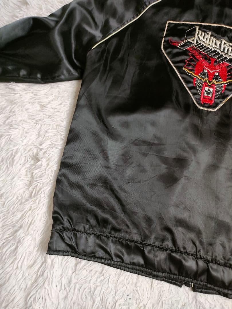 極希少　80s　Judas Priest ツアーサテンジャケット ROADIE製