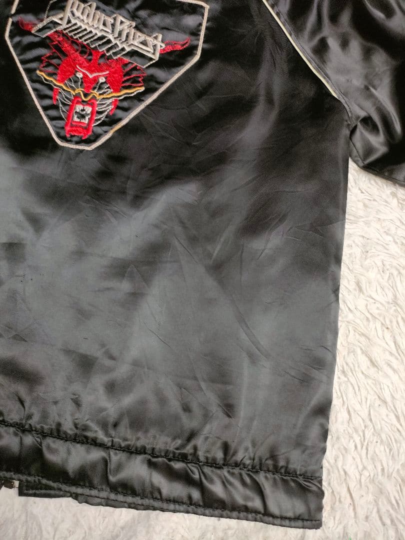 極希少　80s　Judas Priest ツアーサテンジャケット ROADIE製