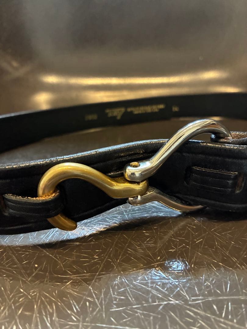 TORY LEATHER ムーンロイド別注　フックバックルベルト 34インチ