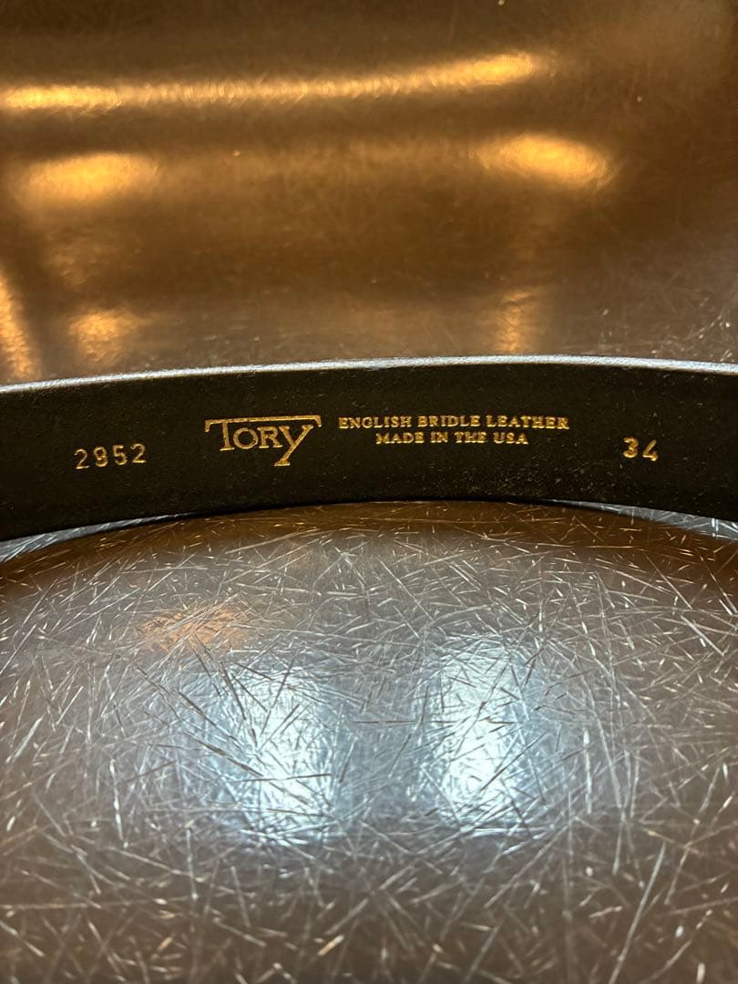 TORY LEATHER ムーンロイド別注　フックバックルベルト 34インチ