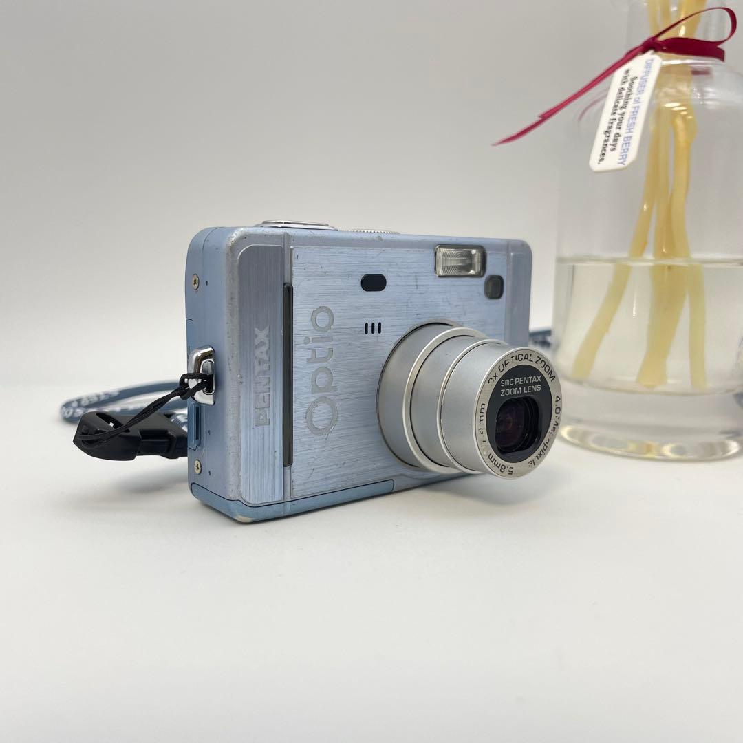 スマホ転送OK✨PENTAX Optio S40✨動作確認済 単三電池 可愛い♪