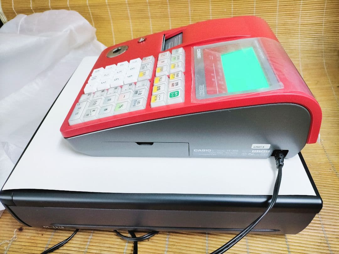カシオレジスター　TE-300　フル設定無料　 送料無料人気機種　411000