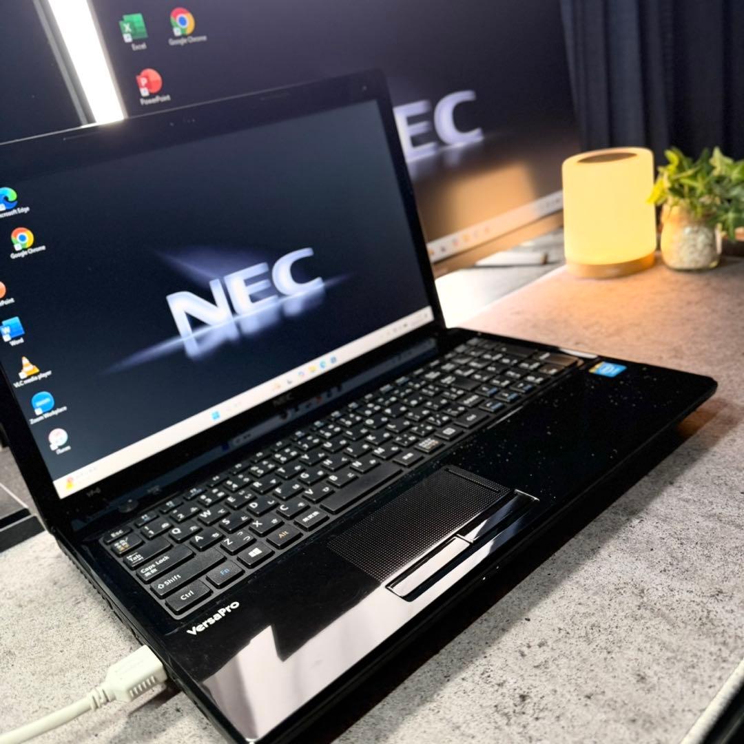 NECノートPC Celeron 8GB SSD256 バッテリー新品 DVD